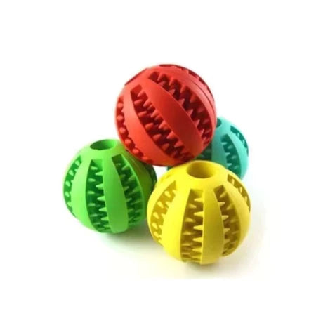 Pet Mordedor Bola Multifuncional Escova Mordedor Porta Petisco Pet Ball Boa Qualidade