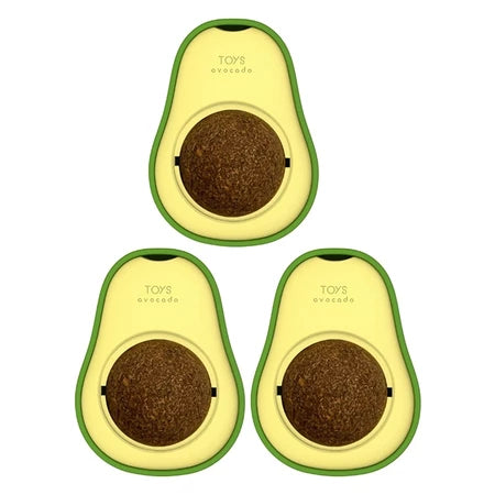 KIT de Abacate De Brinquedo Para Gatos Com Catnip Erva Gato Natural