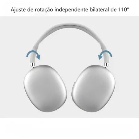 Fone de ouvido Bluetooth Sem Fio Headphone Bluetooth Recarregável P9 Air Top Casual Esportivo