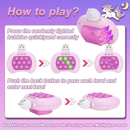 Jogo de empurrão rápido POP IT Anti Stress de Ansiedade Brinquedo Presente para Crianças e juventude dia das criangas