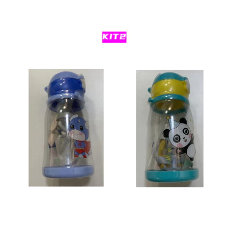 Garrafas De Alce Água Portáti Infantil 600ml Com Canudo e Cordão Copos Desenho