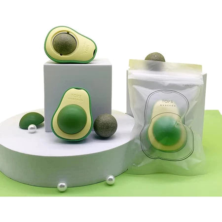 KIT de Abacate De Brinquedo Para Gatos Com Catnip Erva Gato Natural