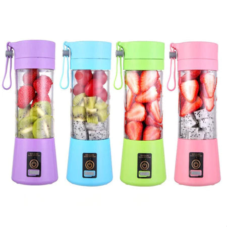 Mini Liquidificador Portátil Shake Com 6 Laminas Acompanha Cabo USB