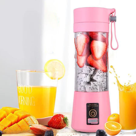 Mini Liquidificador Portátil Shake Com 6 Laminas Acompanha Cabo USB