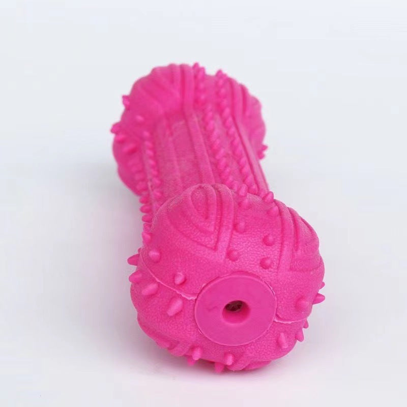 Wholesale Dog Squeaky Toys - Long Whistle Barbell-shaped Chew-resistant Teeth-Grinding Training Toys for Teddy & Puppies