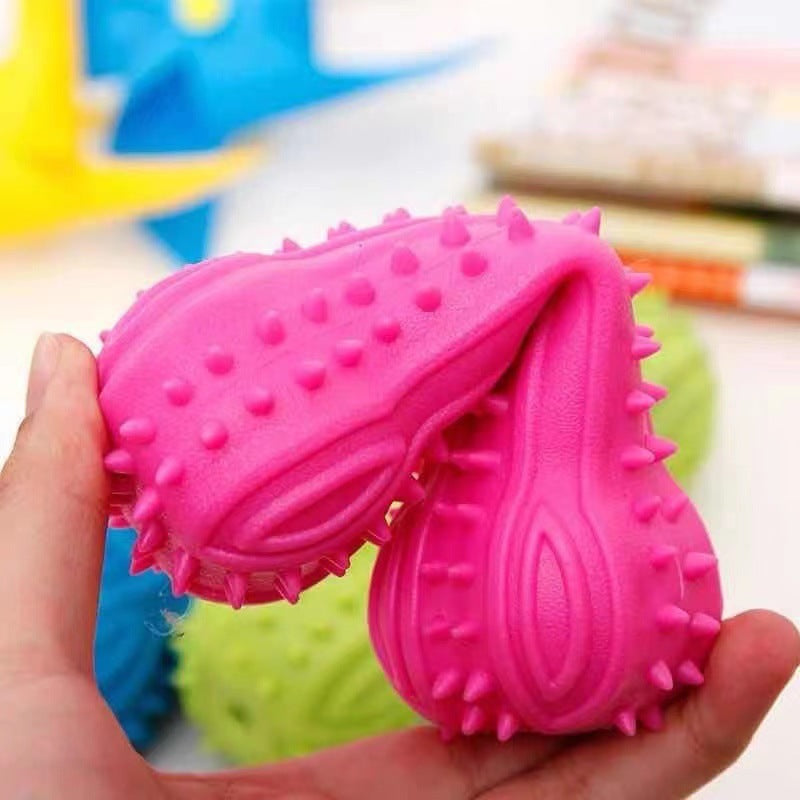 Wholesale Dog Squeaky Toys - Long Whistle Barbell-shaped Chew-resistant Teeth-Grinding Training Toys for Teddy & Puppies