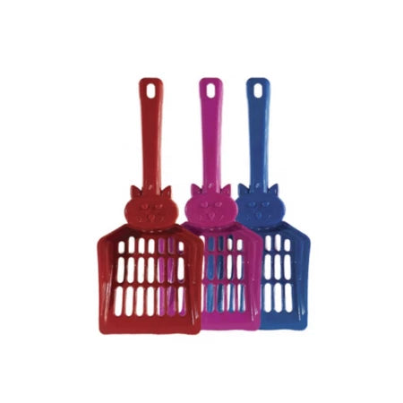 Kit Caixa de Areia para Gatos Bandeja Comedouro e Pá Higiênica pet Care