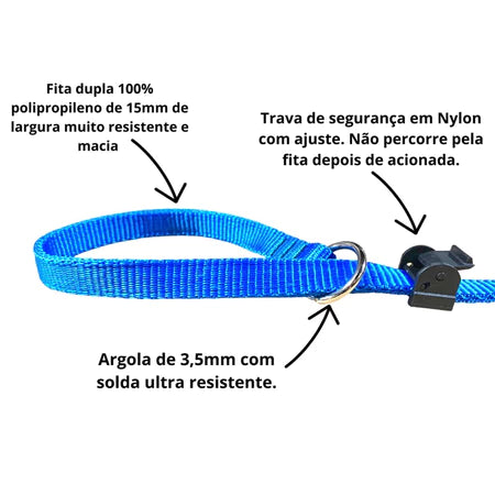 Guia Coleira Unificada Adestramento De Cães Educativa Passeio Educativa 4 Tamanhos Reforçada Barato Promoção Resistente
