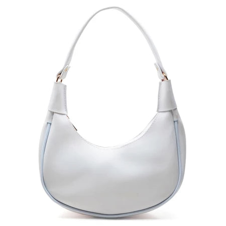 Bolsa Feminina Meia Lua Branca Pequena skybag Estilosa