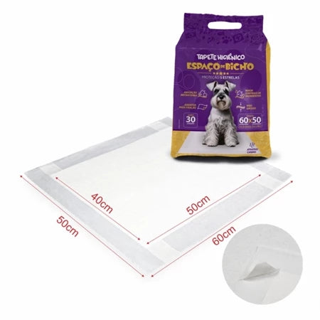 Tapete Higiênico Espaço De Bicho Para Cães 50x60cm 30 Unidades