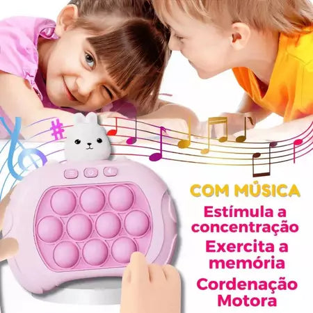 Jogo de empurrão rápido POP IT Anti Stress de Ansiedade Brinquedo Presente para Crianças e juventude dia das criangas