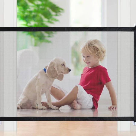 Cerca para Pets Gatos Cães e Crianças Tela Divisória Portas Proteção Removível Com Gancho Grande