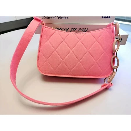 Bolsa de Ombro Pequena com Corrente para Mulheres