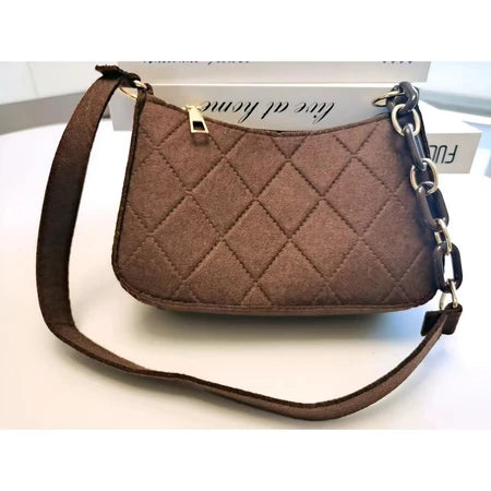 Bolsa de Ombro Pequena com Corrente para Mulheres