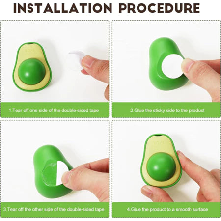 KIT de Abacate De Brinquedo Para Gatos Com Catnip Erva Gato Natural