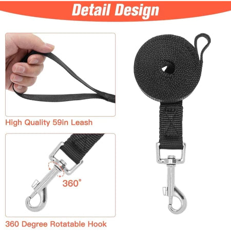 Guia Coleira de Malha Flexível com Colete Peitoral Ajustável para Cão Cachorro Gato Animais