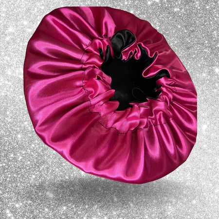 Kit 2 Unidades Touca de Cetim Dupla Face Ajustável – Anti-Frizz/ Proteção Para Cabelos e Conforto Premium