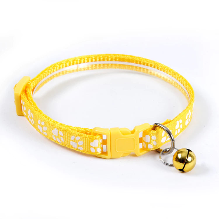 Coleira Ajustável Para Gato E Cachorro Com Sino-Colar Universal Animais De Estimação Raças Pequenas , Cachorrinho Gatinh